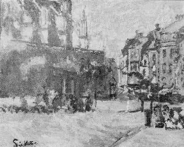 St. Jacques, Dieppe Oil Painting by Walter Sickert