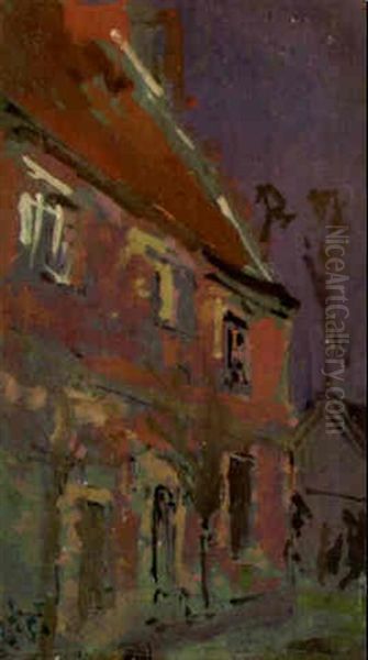 Red Brick House Oil Painting by Walter Sickert