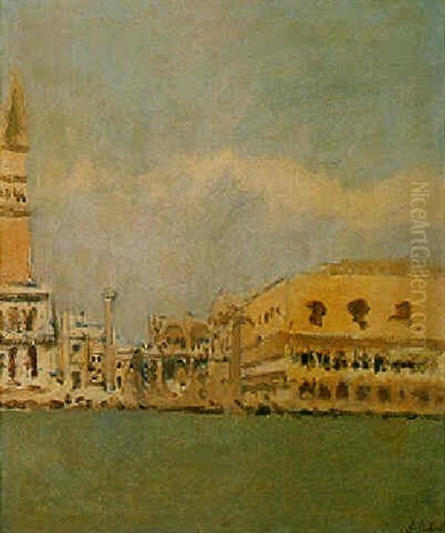 The Doge's Palace And The Campanile, Venice Oil Painting by Walter Sickert