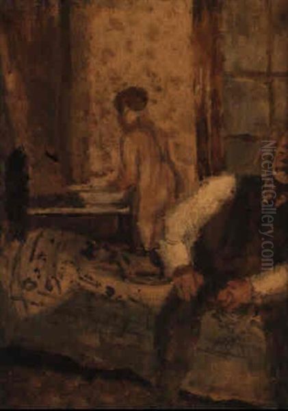 Camden Town Interior Oil Painting by Walter Sickert