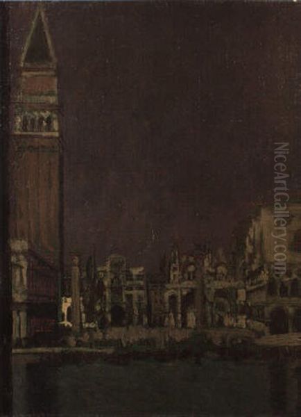 Le Palais Des Doges Au Crepuscule, Venice Oil Painting by Walter Sickert