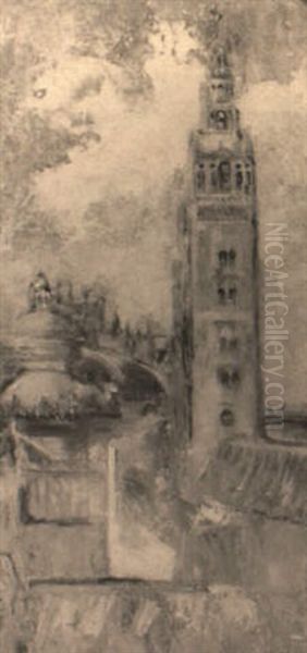 Campanile, Santa Maria Della Salute, Venice Oil Painting by Walter Sickert