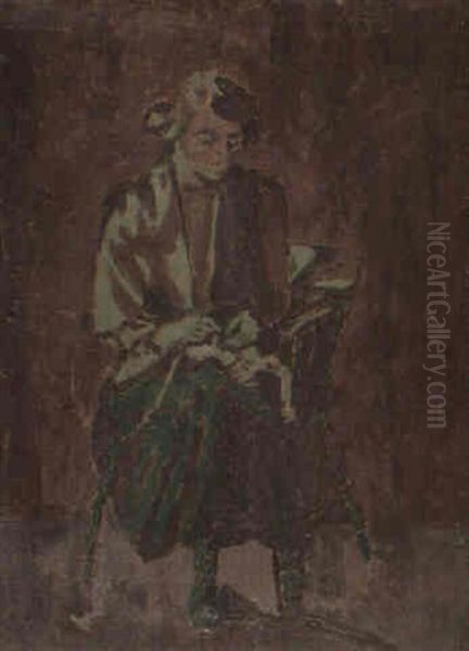 Ellen Sickert Oil Painting by Walter Sickert