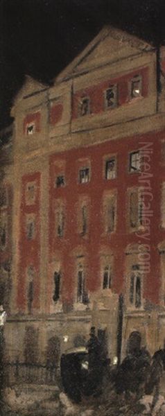 Offices Of The Morning Post Oil Painting by Walter Sickert