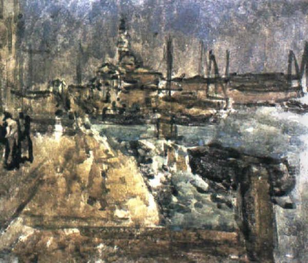 San Giorgio Maggiore, Venice Oil Painting by Walter Sickert