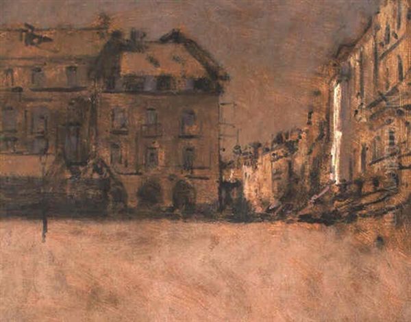 La Grande Rue, Dieppe Oil Painting by Walter Sickert