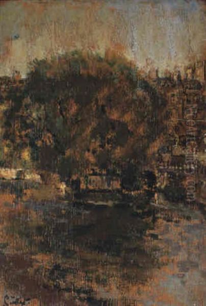 Bath Oil Painting by Walter Sickert