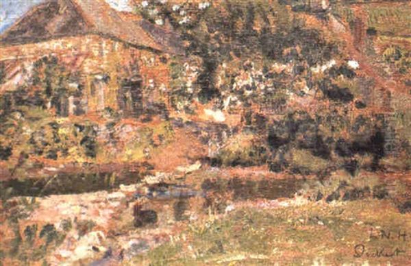 House At Chagford Oil Painting by Walter Sickert