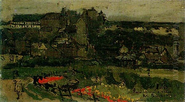 Garden Of The Casino, Dieppe Oil Painting by Walter Sickert