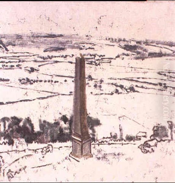 The Obelisk At Arques, Eaulne Valley, Dieppe Oil Painting by Walter Sickert