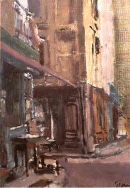 Place St Remy, Dieppe Oil Painting by Walter Sickert