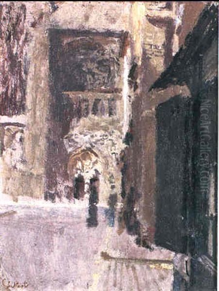 The Eglise St. Jacques, Dieppe Oil Painting by Walter Sickert