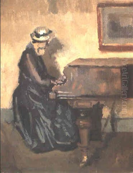 Chopin Oil Painting by Walter Sickert