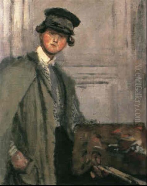 Portrait Of A Female Artist Oil Painting by Walter Sickert