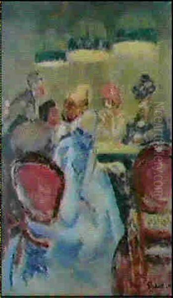 Baccarat Oil Painting by Walter Sickert