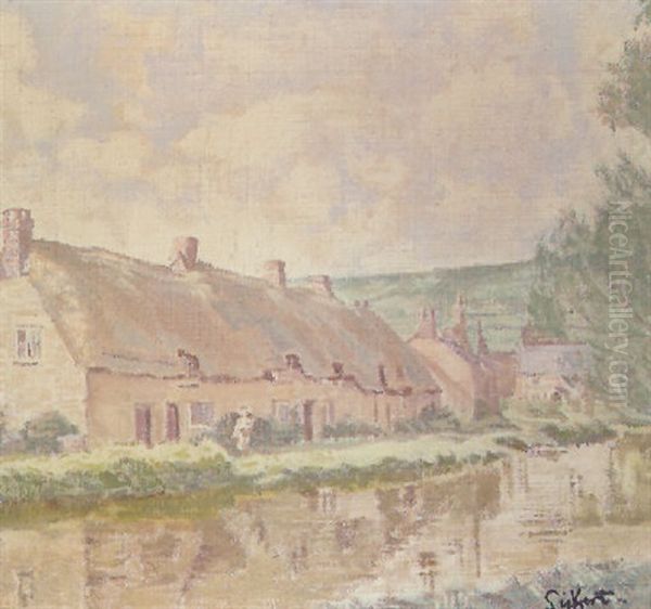 Bathampton Oil Painting by Walter Sickert