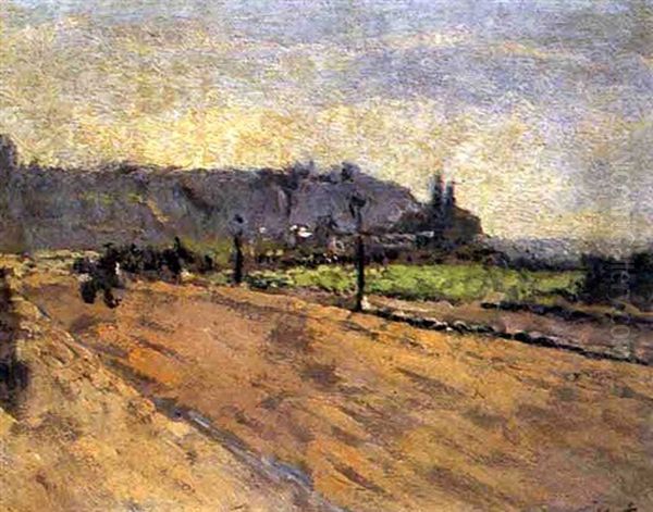 The Road To The Casino, Dieppe Oil Painting by Walter Sickert