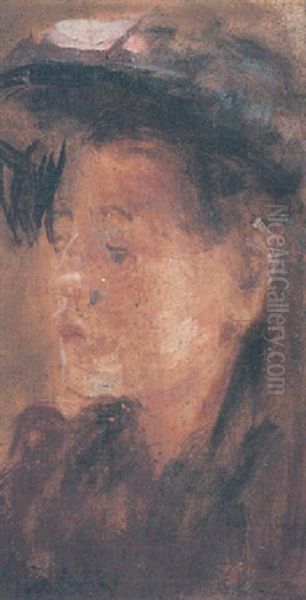 Aggie Beerbohm Oil Painting by Walter Sickert