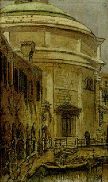 The Church Of The Maddalena, Venice Oil Painting by Walter Sickert