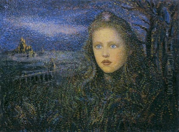 Fairy Tale Oil Painting by Franciszek Siedlecki