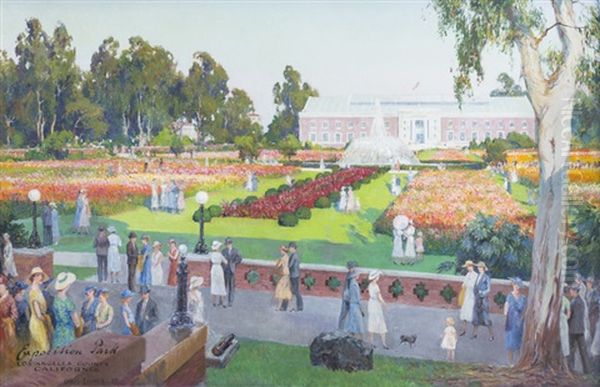 Exposition Park Oil Painting by Christian Siemer