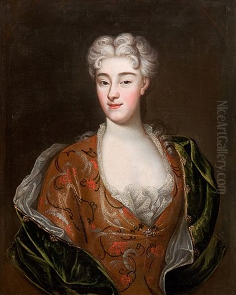 Portrat Der Agnes Von Alvensleben by Johann Bernhard Siemerding