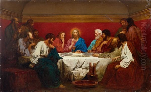 The Last Supper Oil Painting by Henryk Siemiradzki