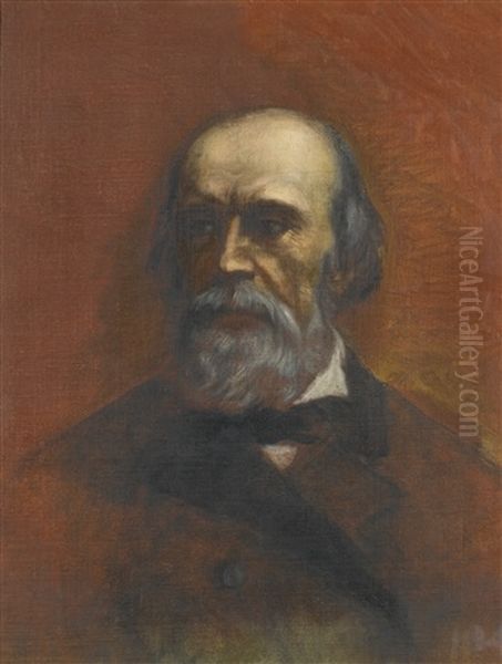 Portrait Of A Man Said To Be Walerjan Zawisza Linkowiec Oil Painting by Henryk Siemiradzki