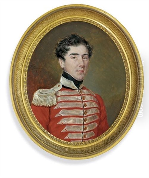 Henry Dundas, 3rd Viscount Melville In Red Military Uniform by Francois Joseph Juste Sieurac