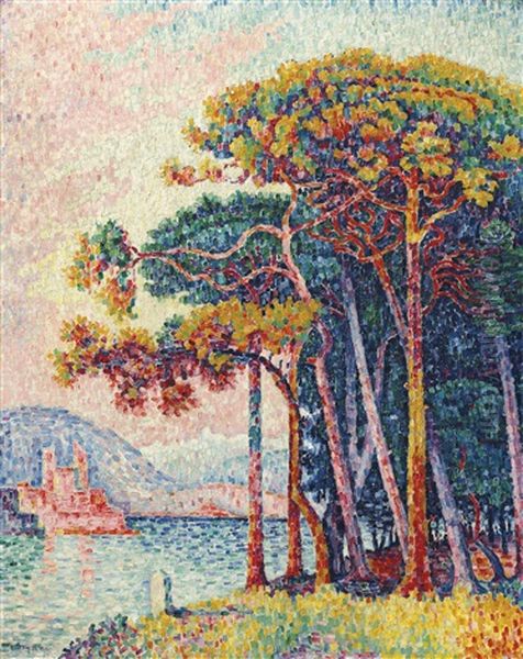 Antibes (la Pinede) Oil Painting by Paul Signac