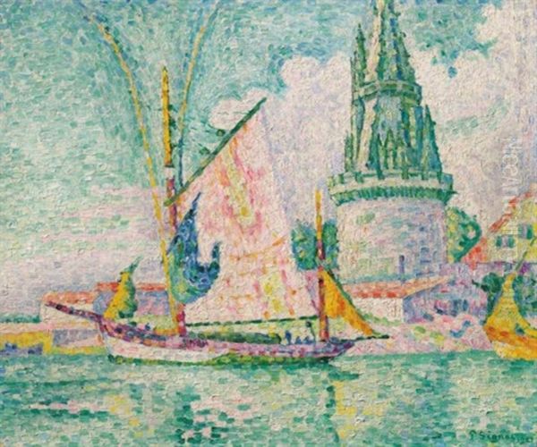 Tour Des Quatre Sergents, La Rochelle Oil Painting by Paul Signac