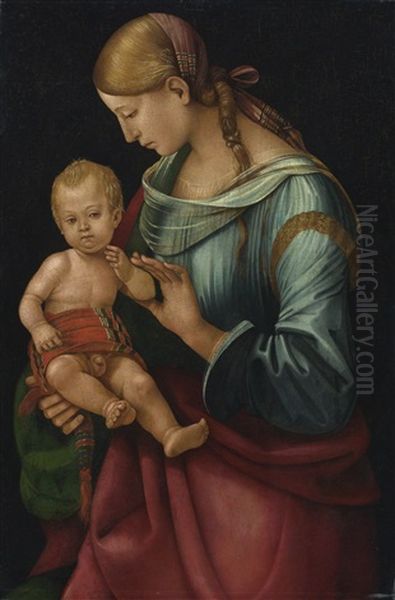 Madonna And Child Oil Painting by Luca Signorelli