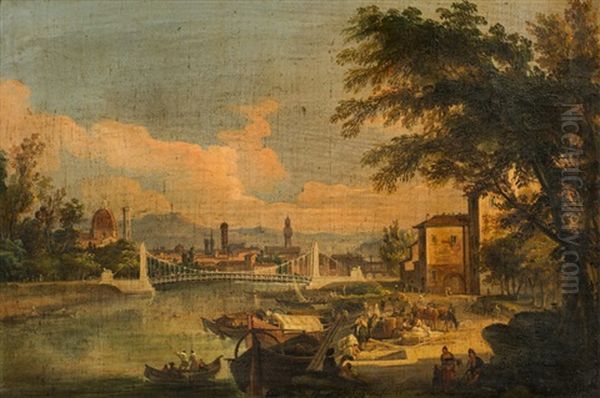 Blick Auf Florenz Oil Painting by Giovanni Signorini