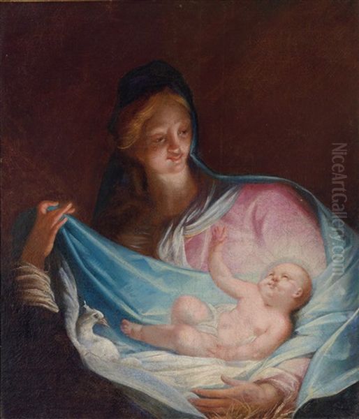 Madonna Mit Kind Oil Painting by Franz I Sigrist