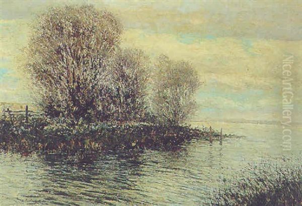 An Der Donau Oil Painting by Rolf Sigurd