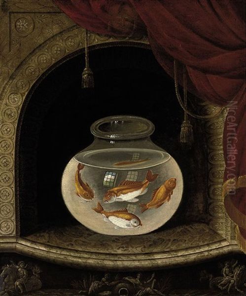 Goldfish Oil Painting by James (Sillet) Sillett