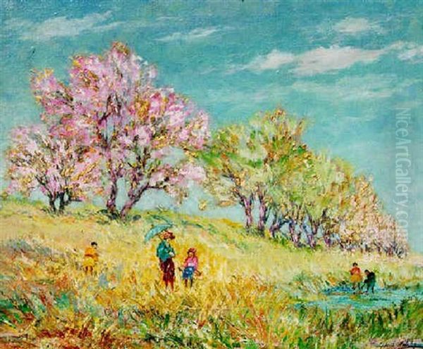 Summer In France Oil Painting by Wilson Silsby