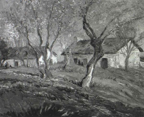 Indian Houses At Warner's Hot Springs, San Diego Oil Painting by Wilson Silsby