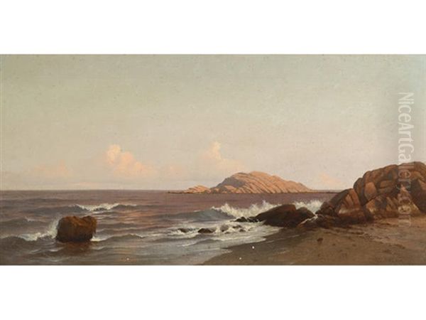 Braces Rock, Cape Ann, Massachusetts Oil Painting by Francis Augustus Silva