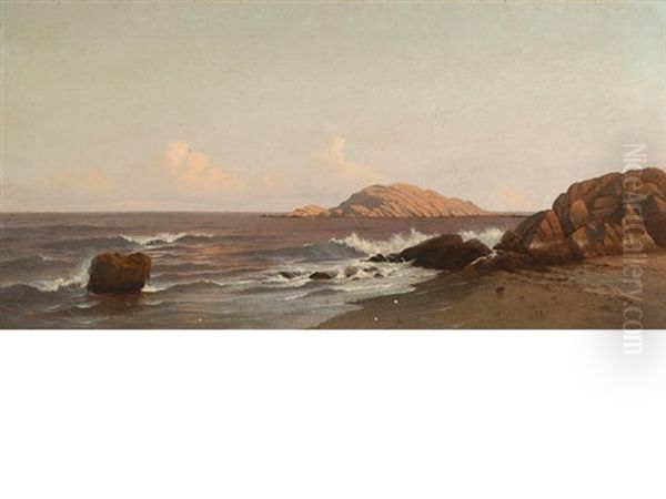 Braces Rock, Cape Ann, Massachusetts Oil Painting by Francis Augustus Silva