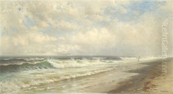 Long Beach Oil Painting by Francis Augustus Silva