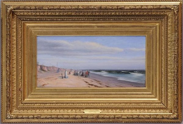 The Bluffs At Long Branch Oil Painting by Francis Augustus Silva