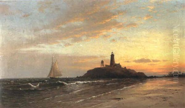 Evening On The Coast Oil Painting by Francis Augustus Silva