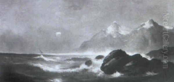 Seascape Oil Painting by Francis Augustus Silva