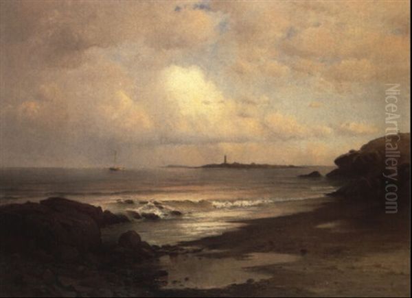 Seascape Oil Painting by Francis Augustus Silva