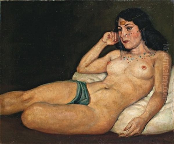 Odalisque Alanguie by Oscar Pereira Da Silva