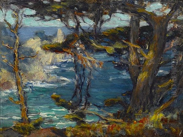 Point Lobos Oil Painting by William Posey Silva