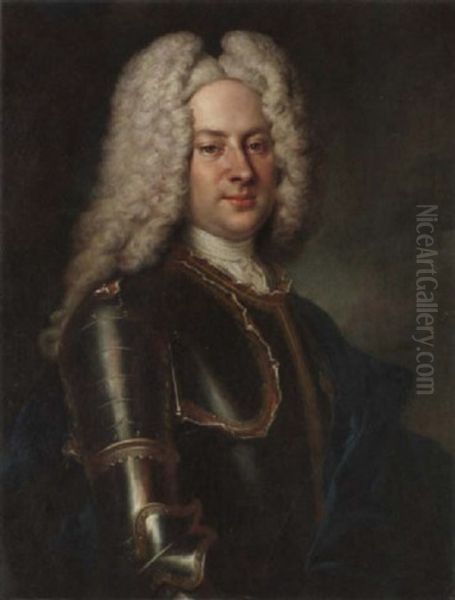 Portrat Des Christian Graf Vom Los Oil Painting by Louis de Silvestre