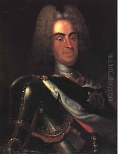 Konig August Ii. Von Polen, Kurfurst Von Sachsen (friedrich August I.) Oil Painting by Louis de Silvestre