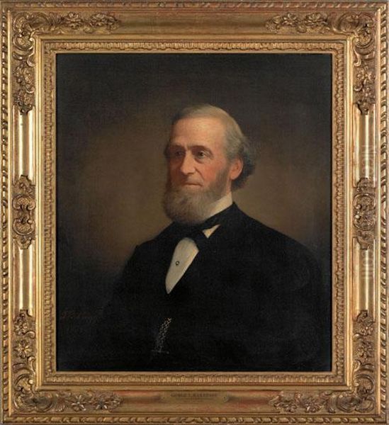 Portraitof George Leib Harrison, Director Of The Insurance Companyof North America Oil Painting by Jared Bradley Flagg